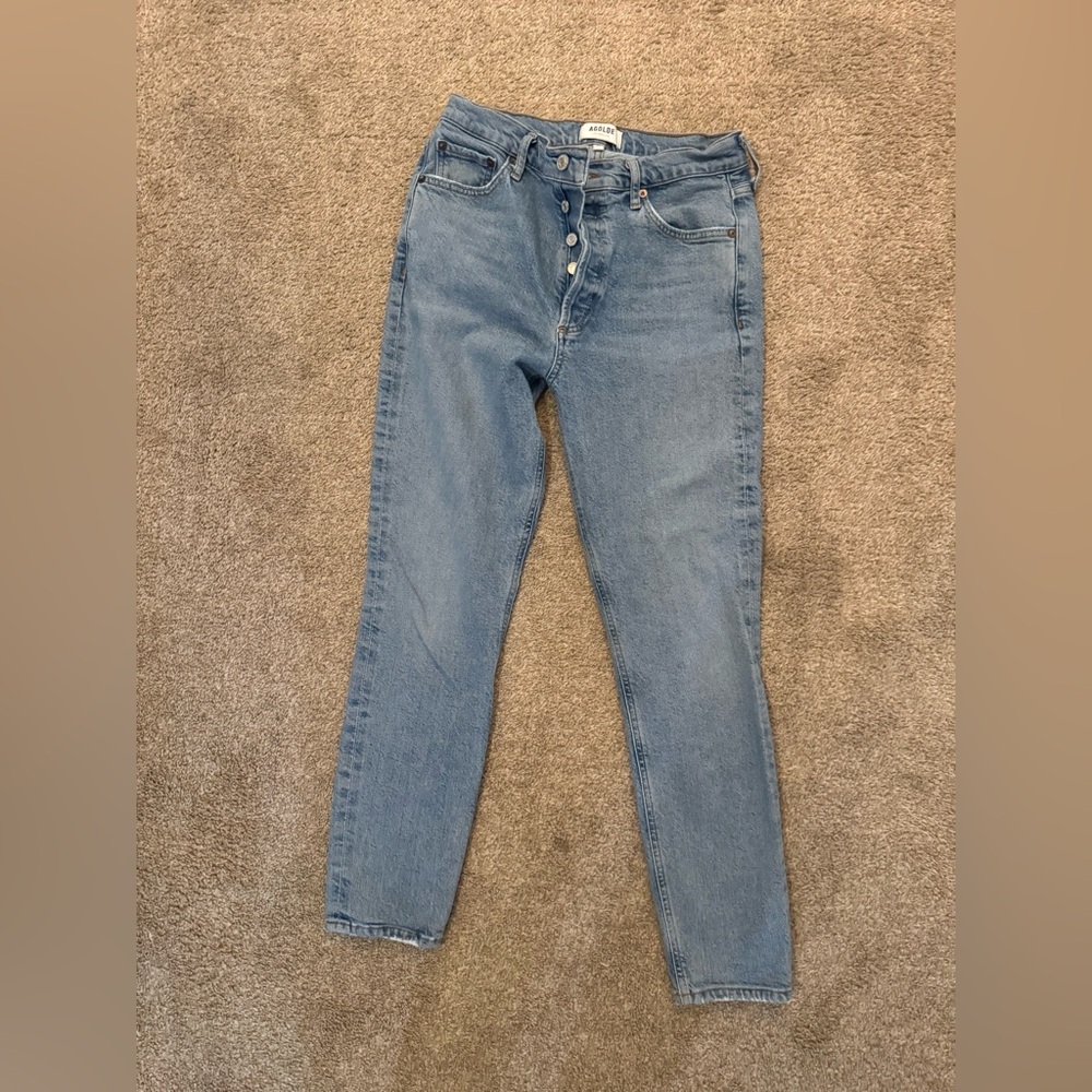 Agolde Sky Blue Denim Jeans